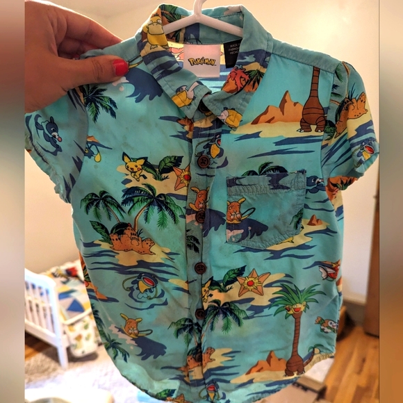 Pokemon Island life toddler woven top - Picture 1 of 3